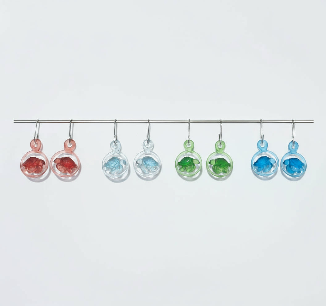 3D Printed Turtle - Earrings