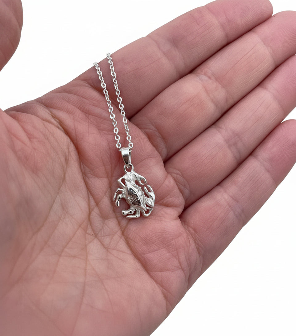 Blue Crab Sterling Silver Neckless (Small)