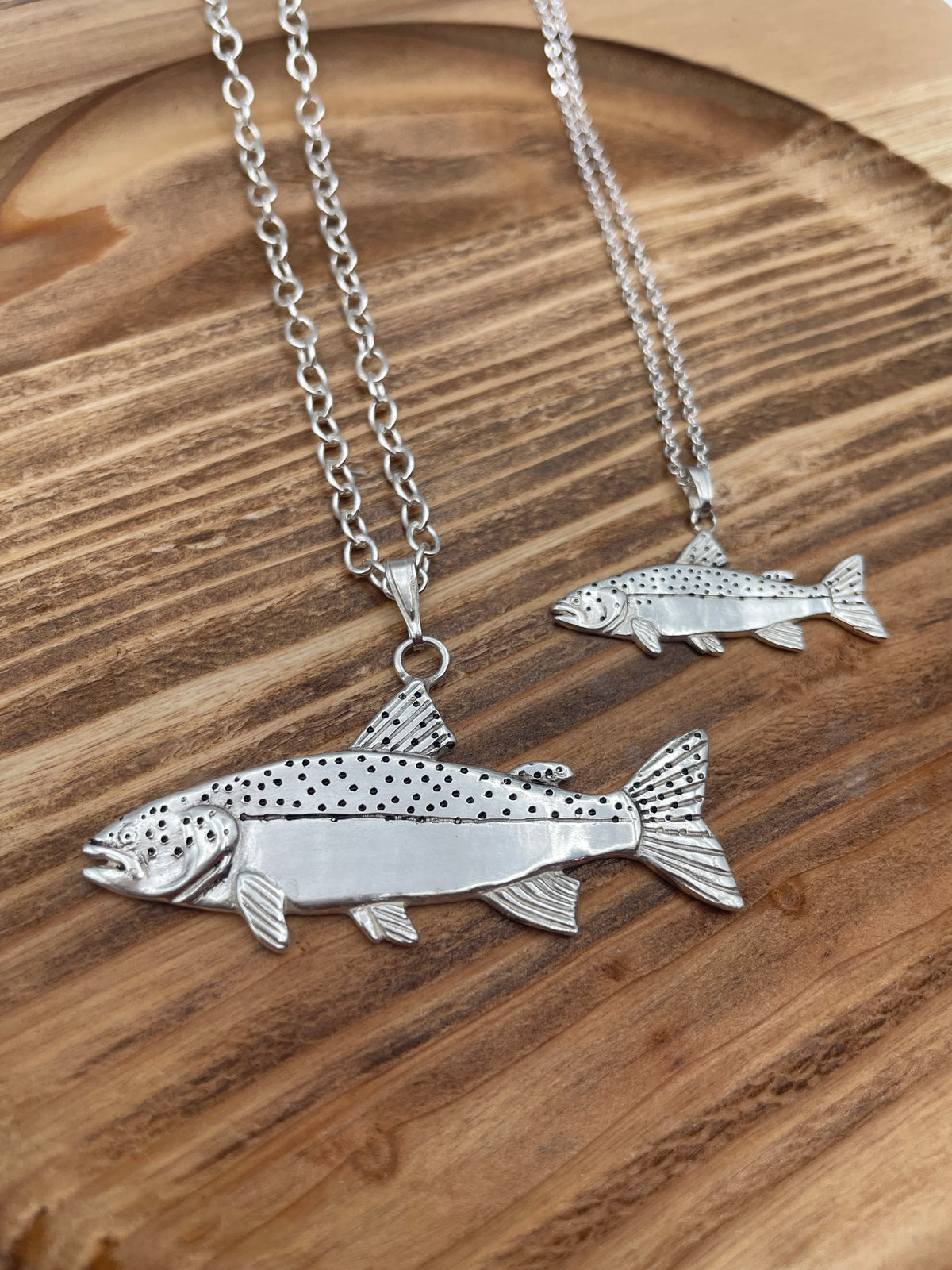 Freshwater Trout Charm (Small) - Sterling Silver