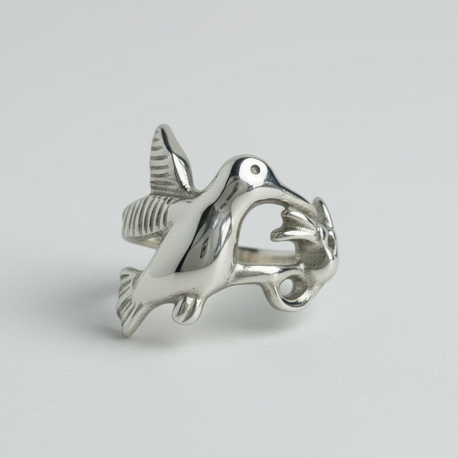 Hummingbird Sterling Silver Ring