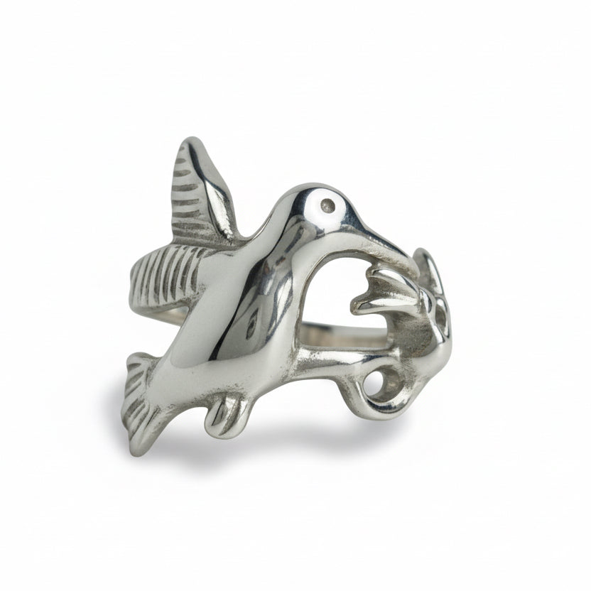 Hummingbird Sterling Silver Ring