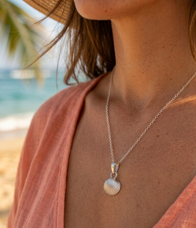 Shell Sterling Silver Charm