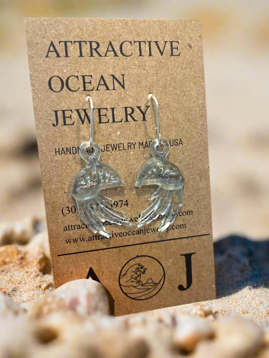 3D Printed Portuguese Man O' War - Earrings