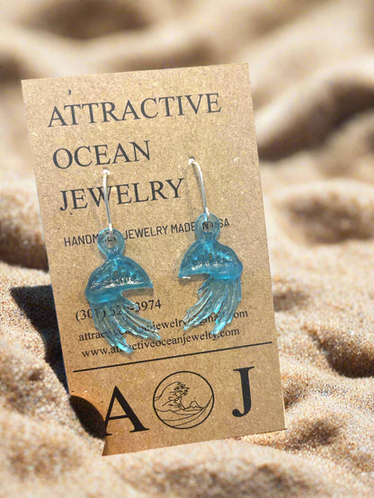 3D Printed Portuguese Man O' War - Earrings