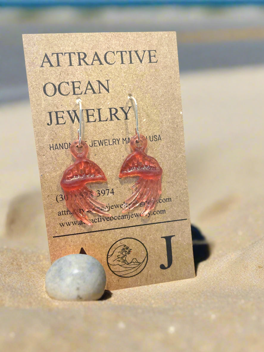 3D Printed Portuguese Man O' War - Earrings
