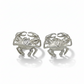 Blue Crab Sterling Silver Ring Studs