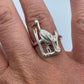 Blue Heron Ring - Sterling Silver