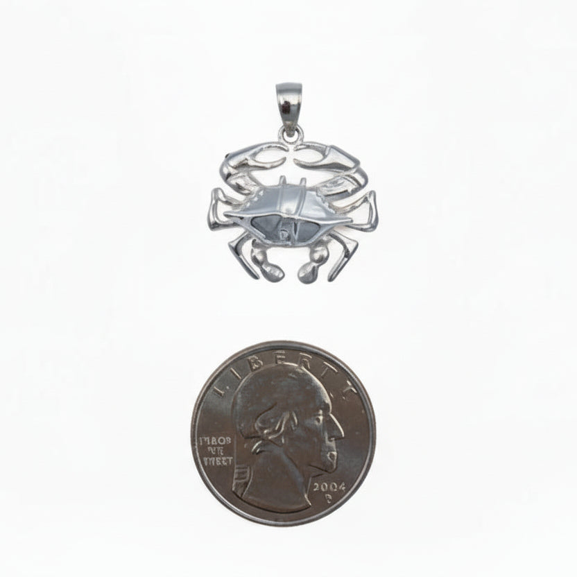 Blue Crab Sterling Silver Charm (Medium)