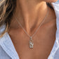 Blue Heron w/ Leg up Necklace (X Small) - Sterling Silver