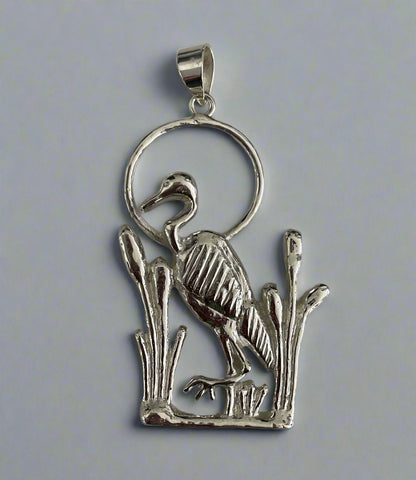 Blue Heron w/ Leg up - Charm