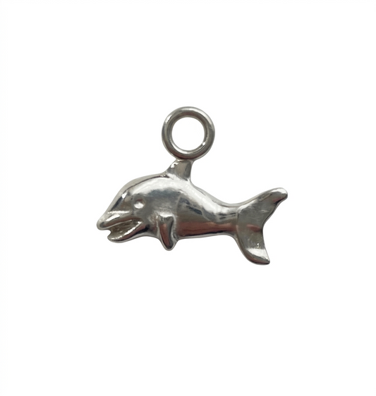 Dolphin Charm - Sterling Silver