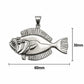 Flounder/Fluke Necklace - Sterling Silver