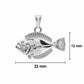 Flounder/Fluke Necklace (Small) - Sterling Silver