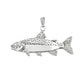 Freshwater Trout Charm (Large) - Sterling Silver