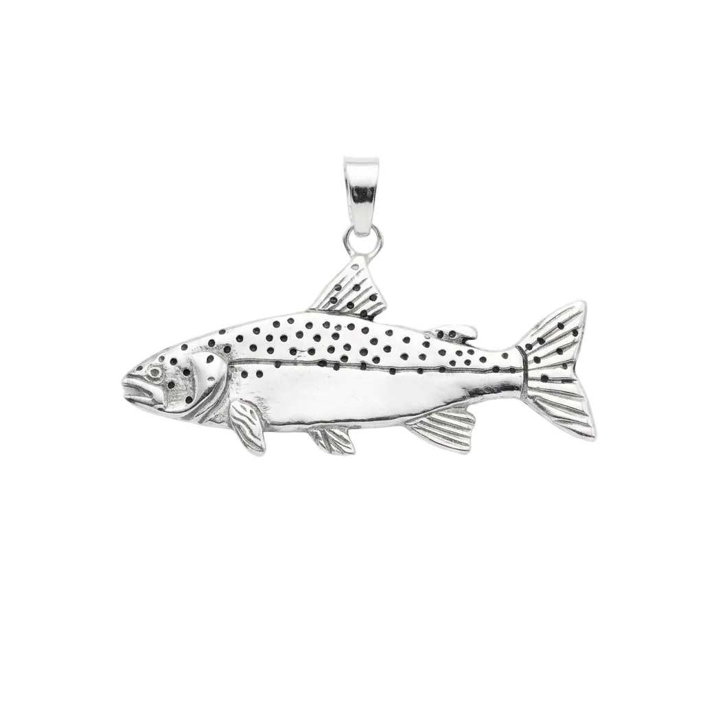 Freshwater Trout Charm (Small) - Sterling Silver