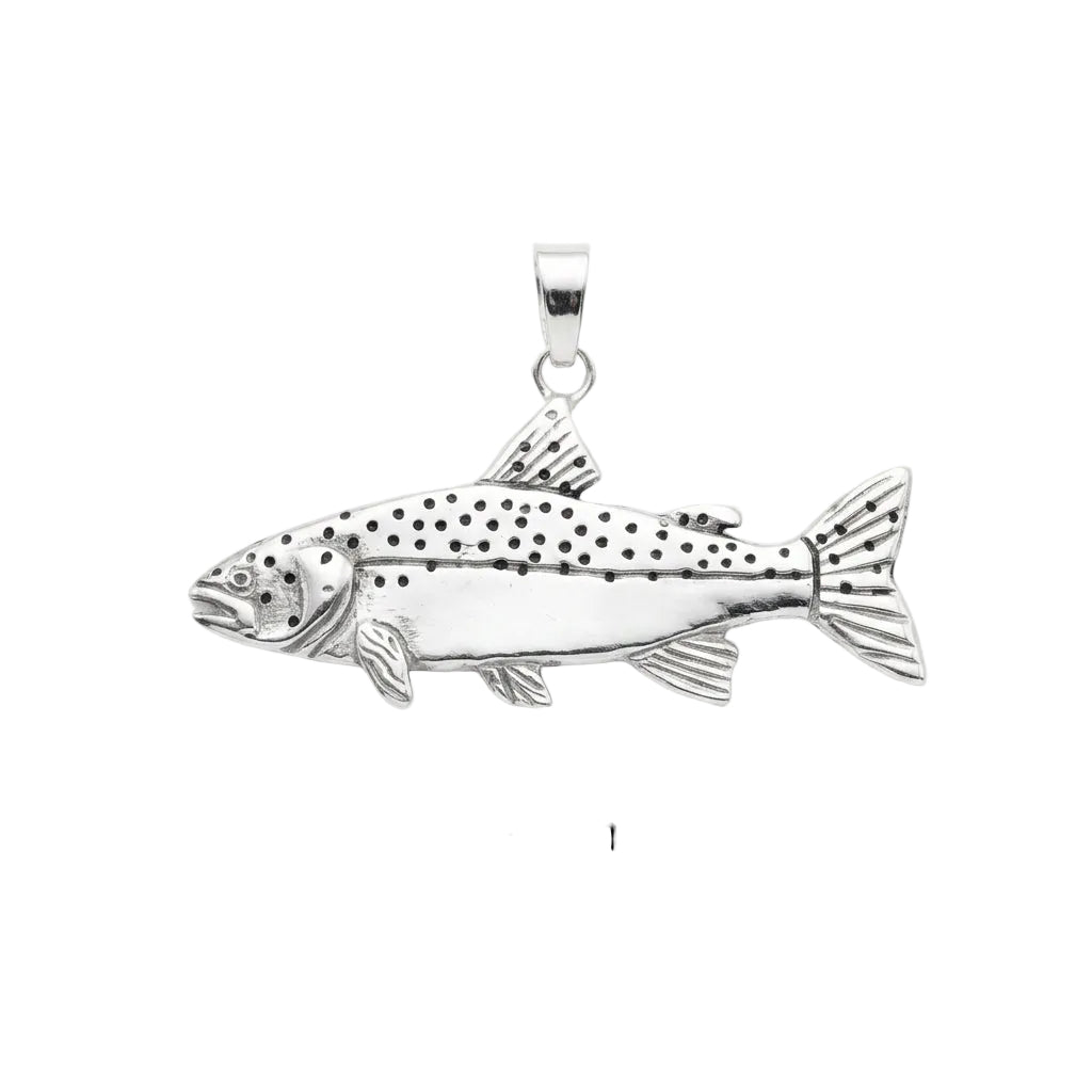 Freshwater Trout Charm (Small) - Sterling Silver