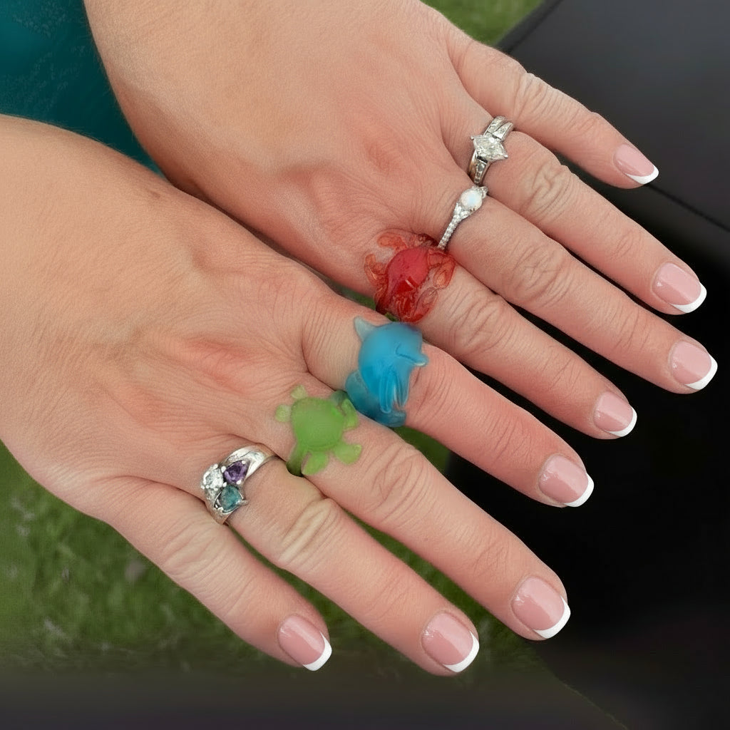 3D Printed Turtle Ring