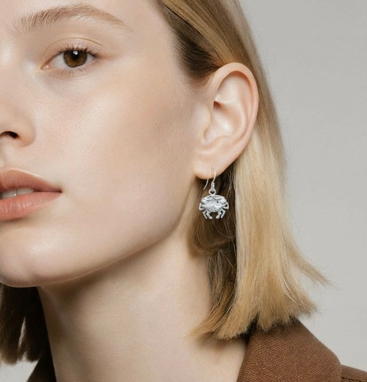 Blue Crab Sterling Silver - Earring (Small)