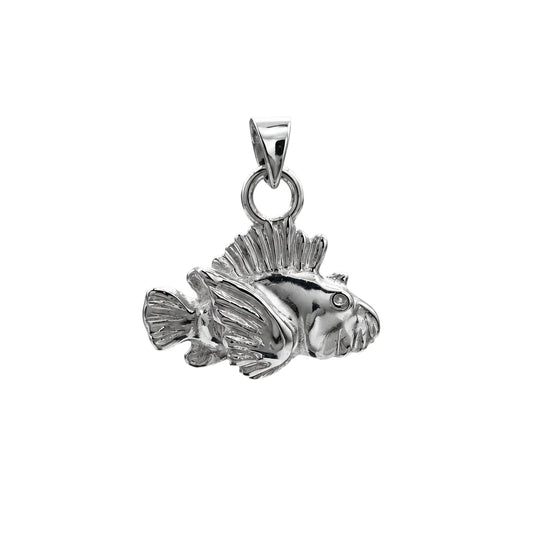 Lionfish Charm - Sterling Silver