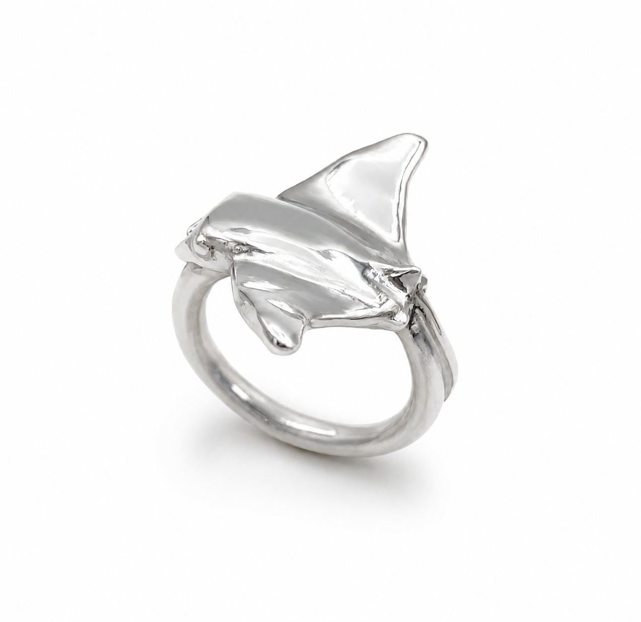 Manta Ray Sterling Silver Ring