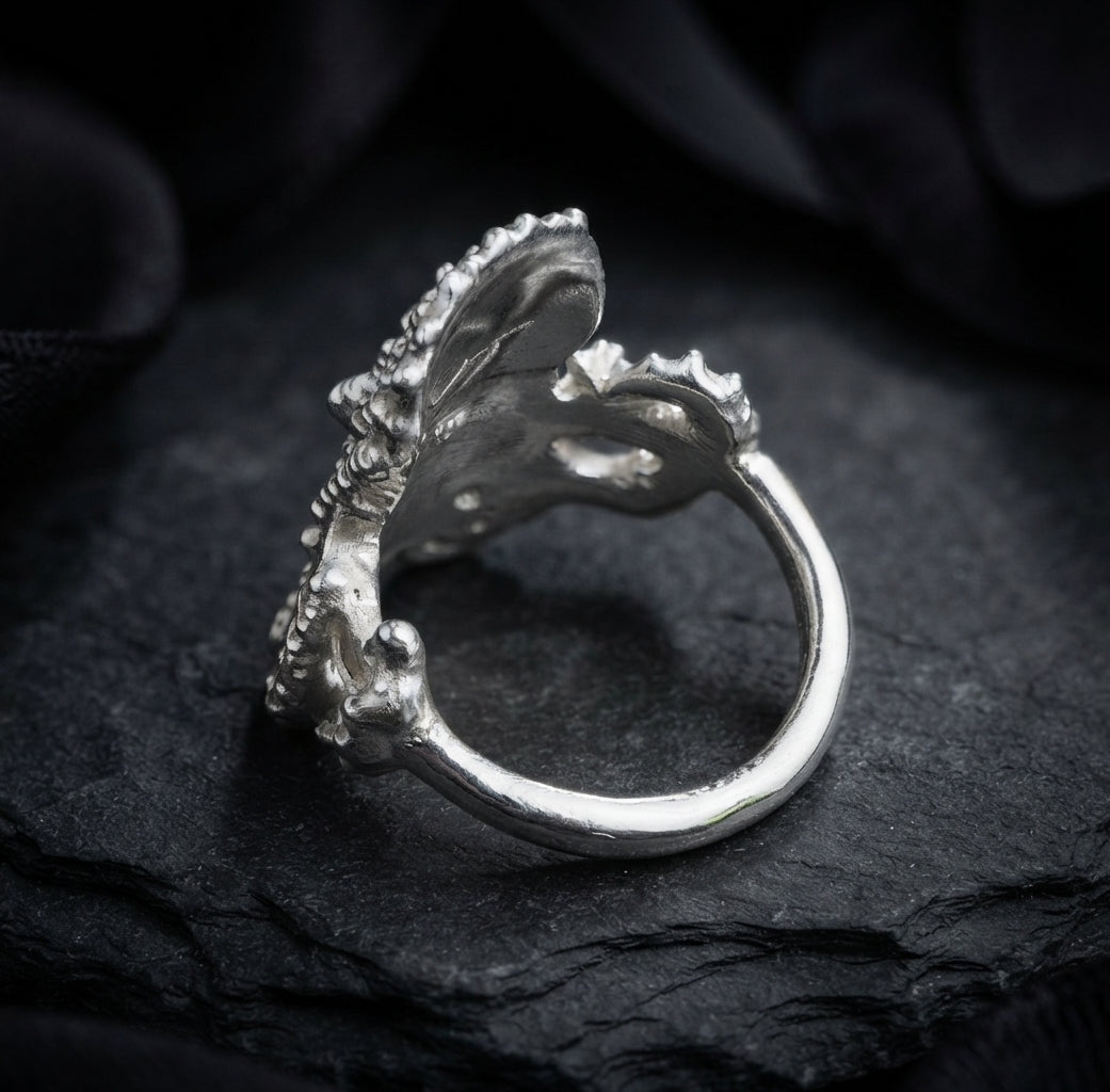 Octopus Large Ring - Sterling Silver