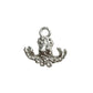 Silver octopus charm on a light gray background