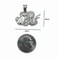Octopus coming out of Jar Sterling Silver Charm