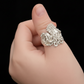 Octopus coming out of Jar Sterling Silver Ring