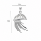 Portuguese Man O' War Sterling Silver Charm (Medium)
