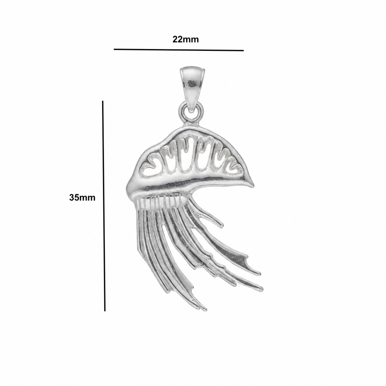 Portuguese Man O' War Sterling Silver Charm (Medium)