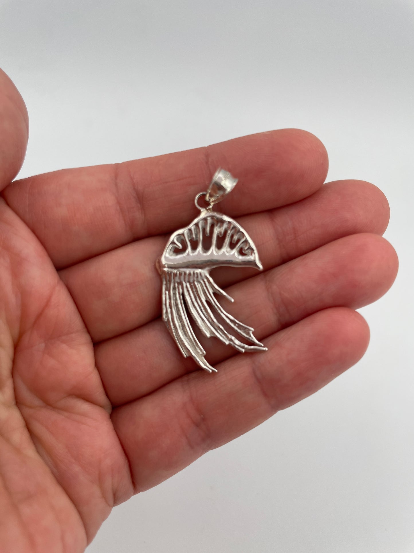Portuguese Man O' War Sterling Silver Charm (Medium)