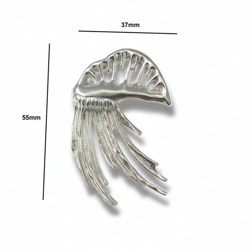 Portuguese Man O' War Sterling Silver Brooch