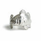 Silver Red Drum ring on a light gray background