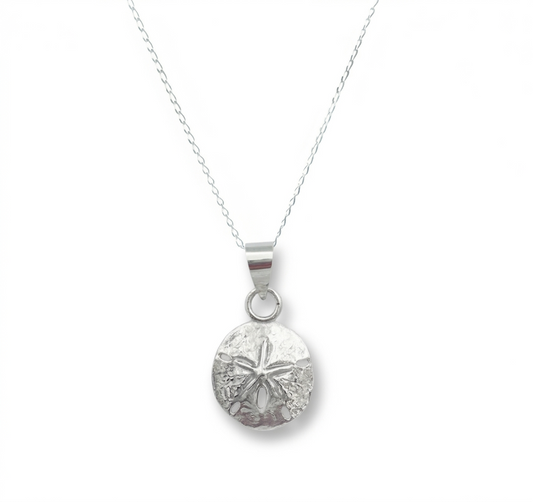 Sand Dollar Sterling Silver Necklace