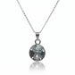 Sand Dollar Sterling Silver Necklace in white background