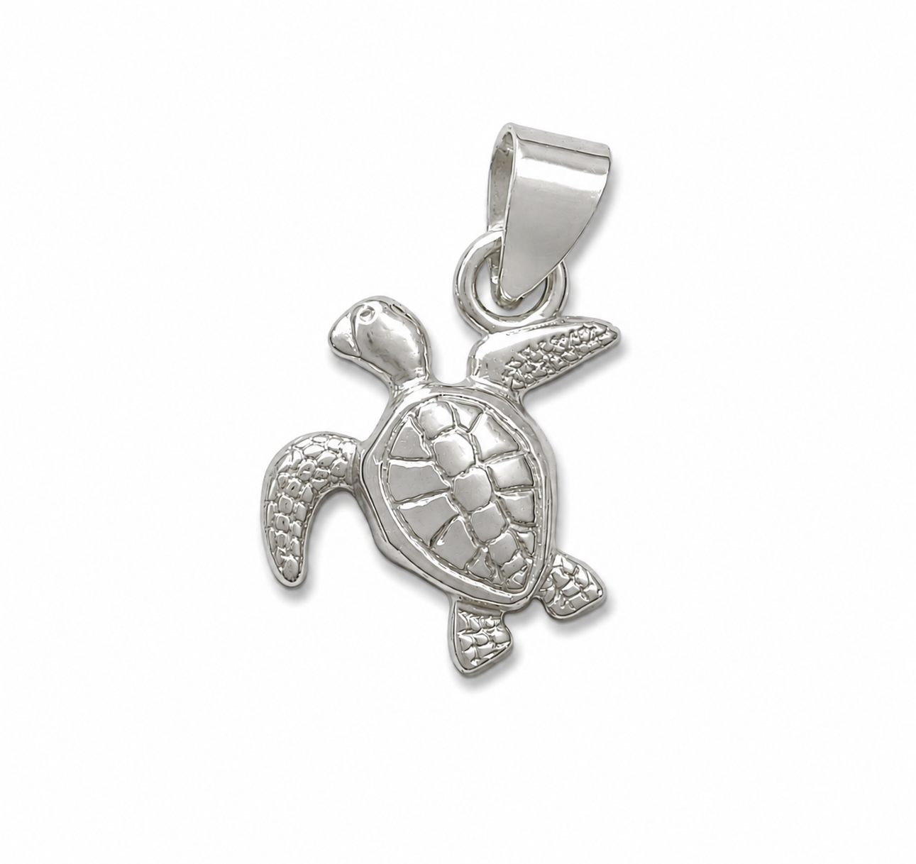 Sea Turtle Charm - Sterling Silver