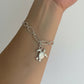 Sea Turtle Sterling Silver Bracelet w/ Oval Chain