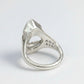 Handcrafted 925 sterling silver shark mouth ring with detailed teeth design for shark lover