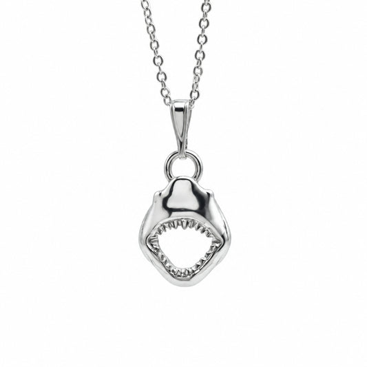 Great White Shark Mouth (Jaws) Necklace - Sterling Silver