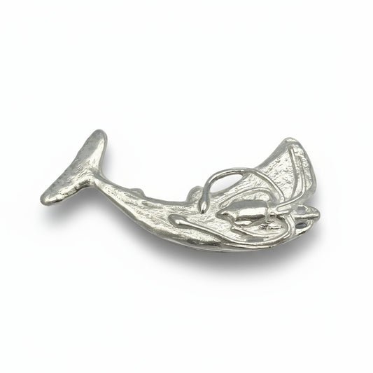 Sperm Whale w/ Squid - Brooch