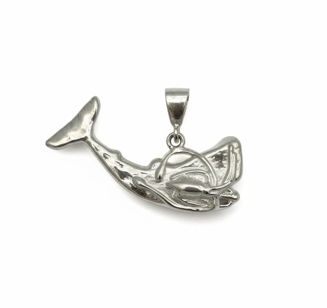 Sperm Whale w/ Squid - Charm S