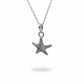 Starfish Necklace backside showing in white background